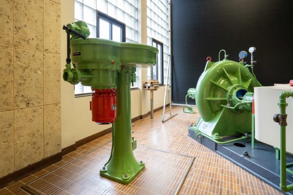 Klappenantrieb der alten Wasserversorgung