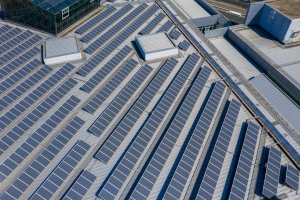 Photovoltaik auf einem Gebäude